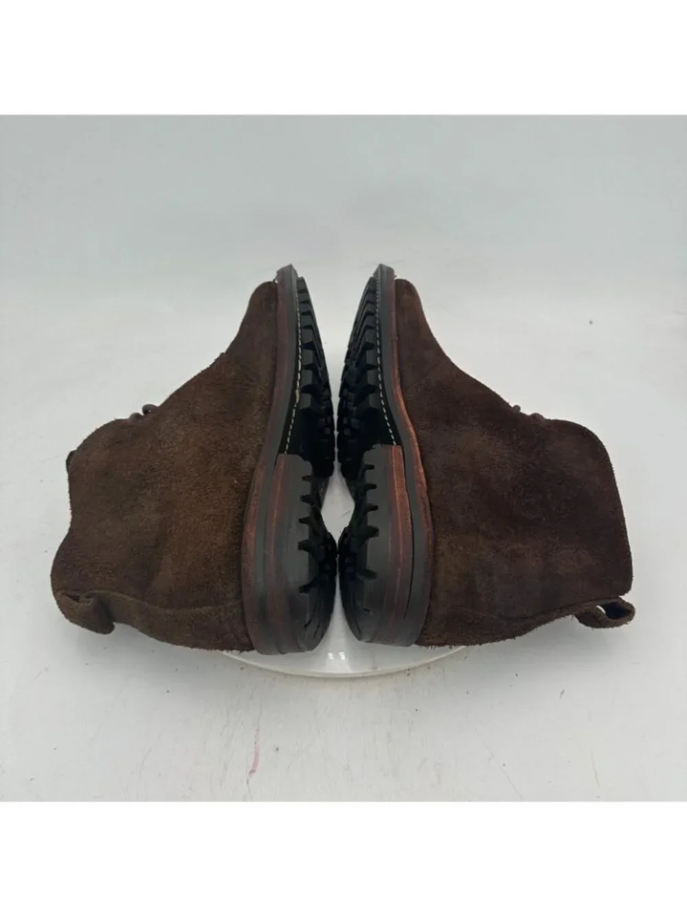 Dayton Men Size 8E Dark Brown Suede Itshide Commando Style Sole Chukka Boot